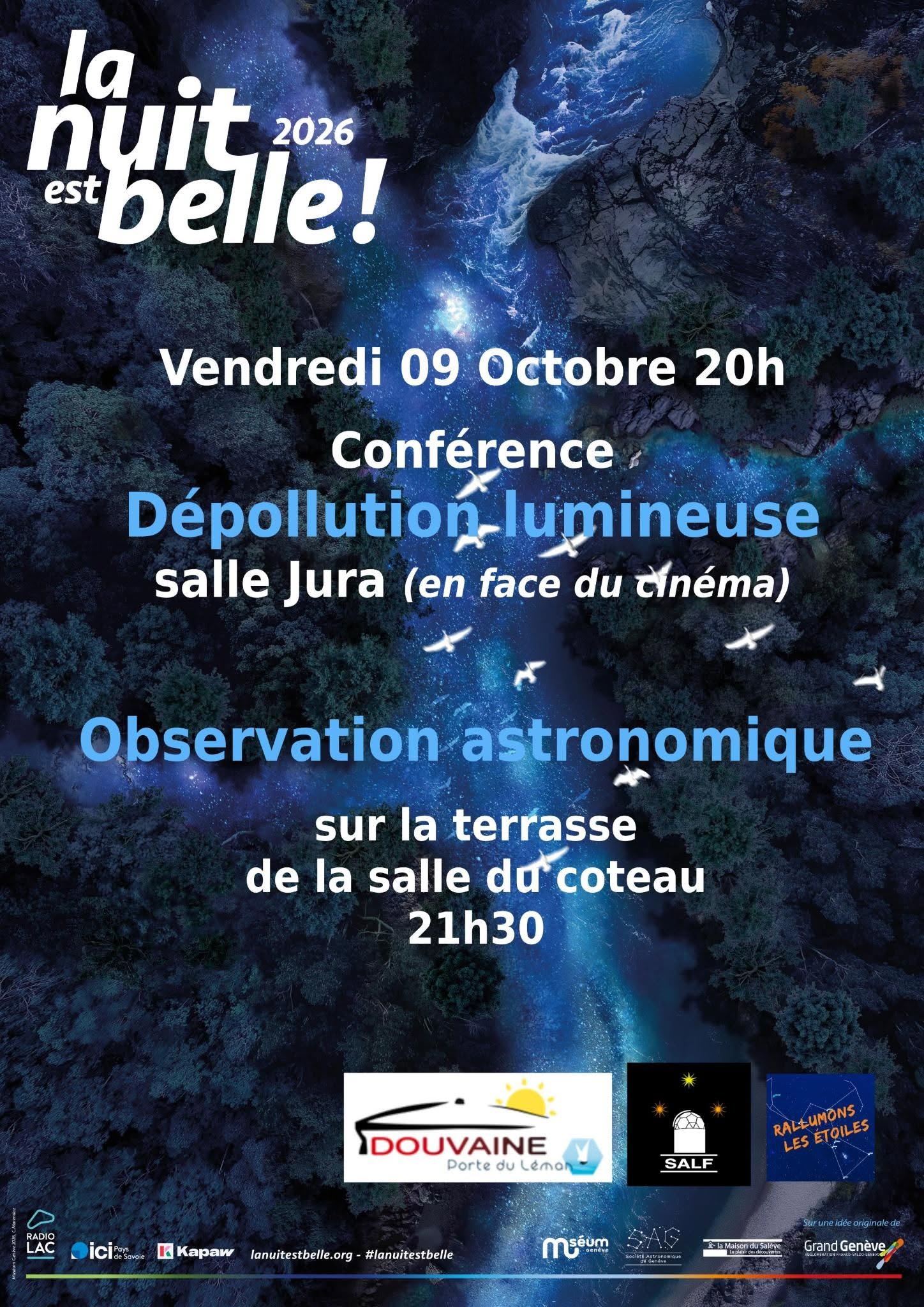 la nuit est belle 09 octobre 26 affiche officielle de la nuit est belle adaptée avec l'animation du 9 octobre 2026 à Douvaine