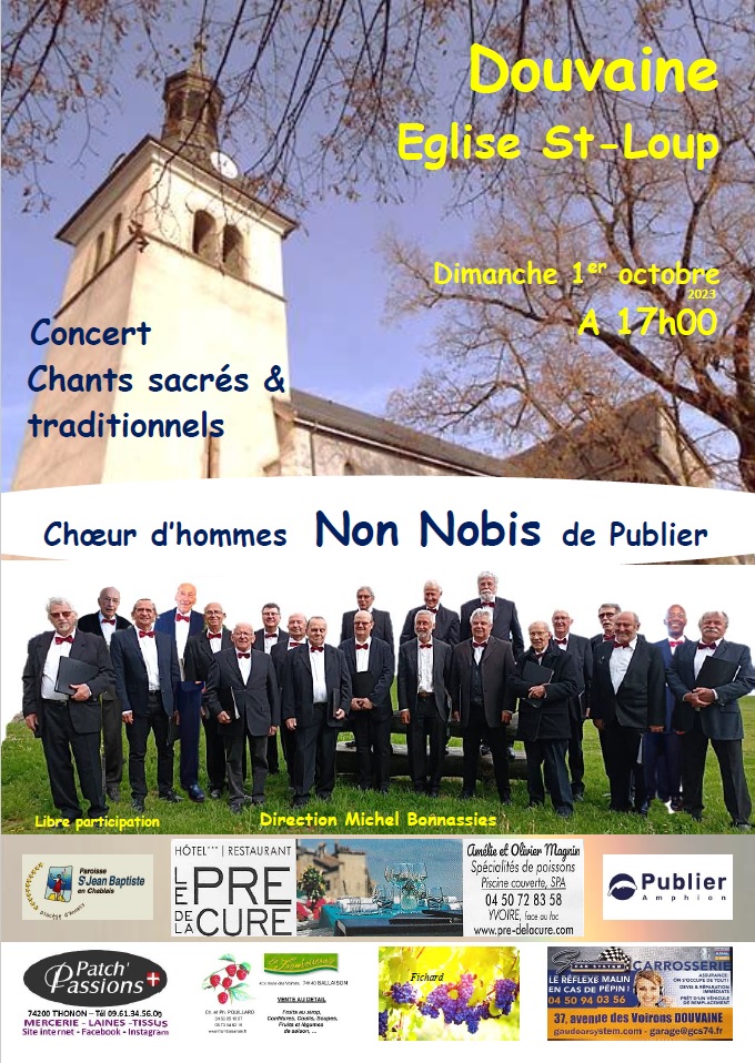 Concert du Chœur d’hommes Non Nobis