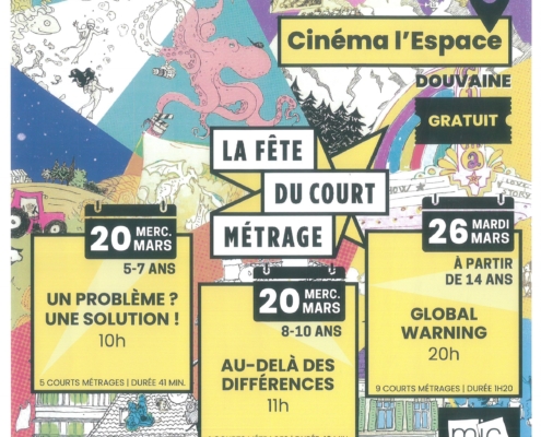 Affiche avec les 2 dates de la Fête du Cinéma à Douvaine