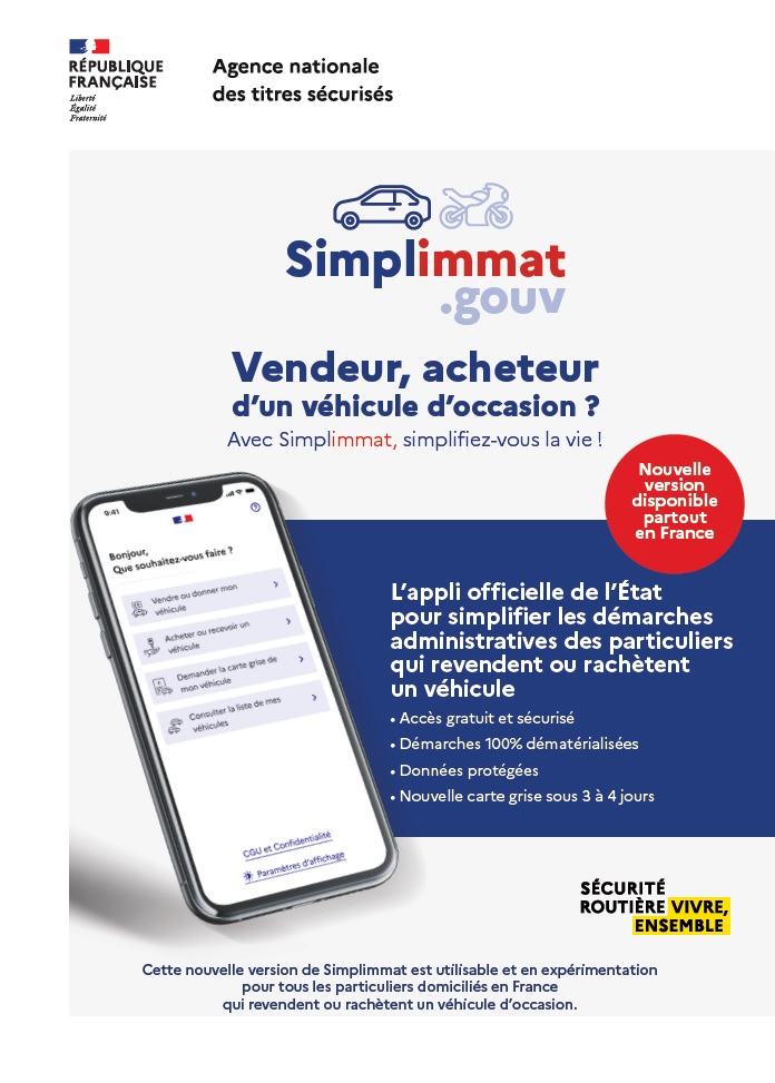 affiche de promotion de l'application Simplimmat