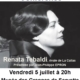 Affiche de la conférence de Jean-Philippe EPRON le 5 juillet 2024 sur Renata Tabaldi avec photo de la chanteuse