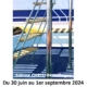 Affiche de l'Exposition de Sabine CHRISTIN tout l'été 2024 aux Granges de Servette avec tableau d'une de ses oeuvres