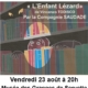 Affiche de l'événement du 23 août 2024 aux Granges de Servette intitulé l'enfant lézard