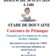 Affiche annoncant le concours de pétanque du don du Sang le dimanche 30 juin 2024 à 14h au Stade de Douvaine