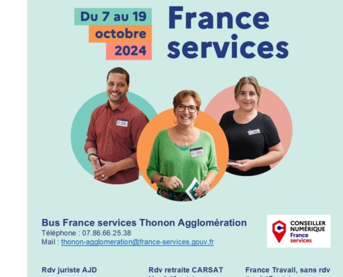 affiche des journées France Service du 7 au 19 octobre 2024