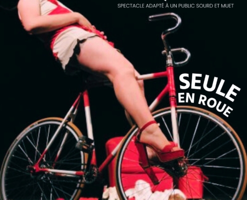 Affiche du spectacle jeune public Seule en roue le mercredi 11 décembre 2024 à 16h à la MJC