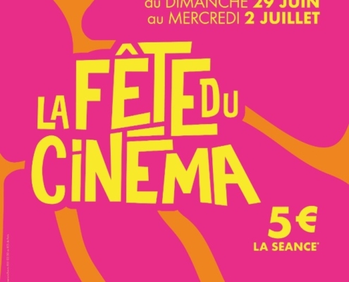 Affiche Nationale de la Fête du Cinéma du 29 jun au 2 juillet avec des séances à 5€