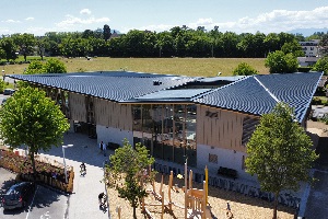Photo aérienne de l'Espace le Cèdre de Douvaine