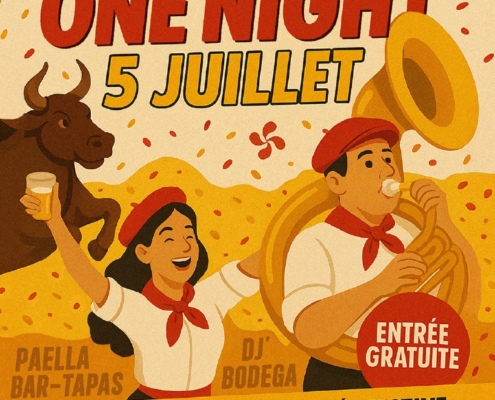 Affiche de l'événement de la Banda'Douvaine le samedi 5 juillet 2025 dès 19h à la Bulle de Douvaine : Feria'one night