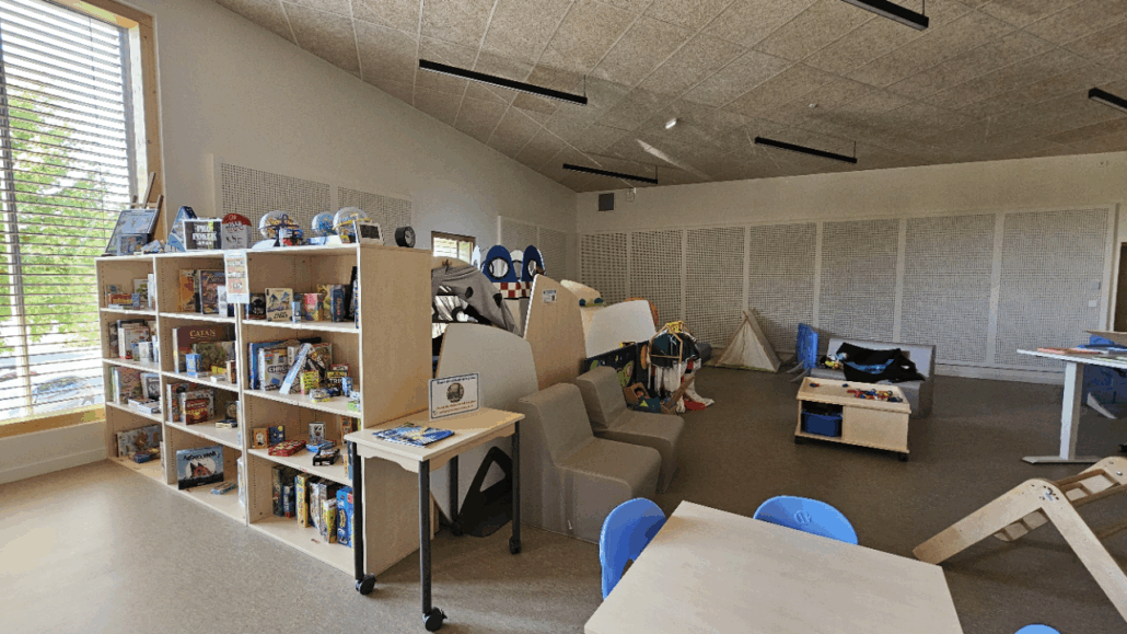 Photo de l'intérieur de la Ludothèque de Douvaine