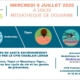 Affiche pour les ateliers du 9 juillet 2025 à 10h30 à la médiathèque de Douvaine