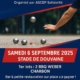 Affiche du concours de pétanque de l'ASCEP, le samedi 6 septembre 2025 au stade de Douvaine