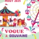 affiche de la vogue à Douvaine sur le parking de la Bulle les 01, 02 et 03 août 2025