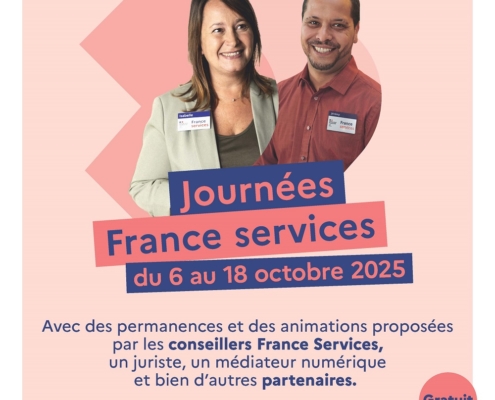 affiche des Journées France Services du 06 au 18 octobre 2025 sur le Bas-Chablais