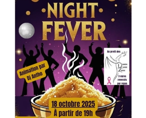 Affiche de la Soirée Couscous des Vétérans du Foot de Douvaine le samedi 18 octobre 2025