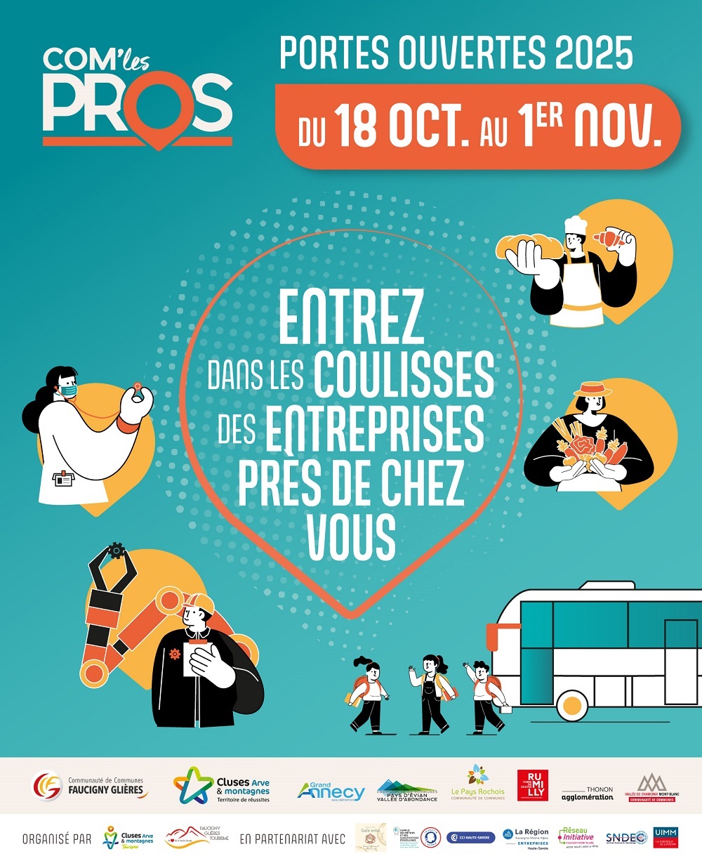 Affiche de l'opération con'les Pros menée par Thonon Agglo