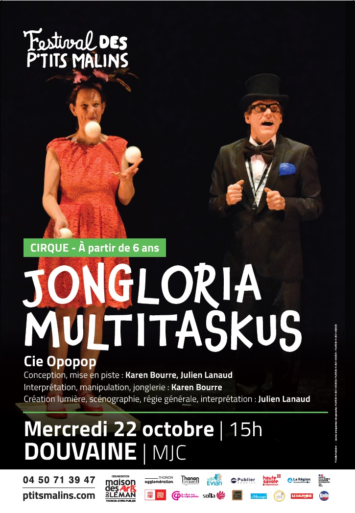 affiche officielle de la MAL pour le spectacle Jonglioria