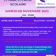 Affiche de l'événement "Harcèlement scolaire : parlons-en !" le 8 novembre 2025 à 14h salle du Coteau à Douvaine, par l'association Parle, je t'écoute dans le cadre de la journée nationale de lutte contre le harcèlement scolaire