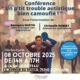 Affiche de la Conférence "Un p'tit trouble autistique ... bien camouflé !" proposée par la Mission Locale le jeudi 8 octobre 2025 de 14h à 17h à la salle du Coteau de Douvaine. 2 Avenue du Stade