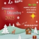 Affiche du marché de Noël à la Bulle de Douvaine de 9h à 18h, dimanche 7 décembre 2025.