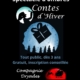Affiche pour le spectacle d'ombres "contes d'hiver" du jeudi 4 décembre à 17h30 à la médiathèque
