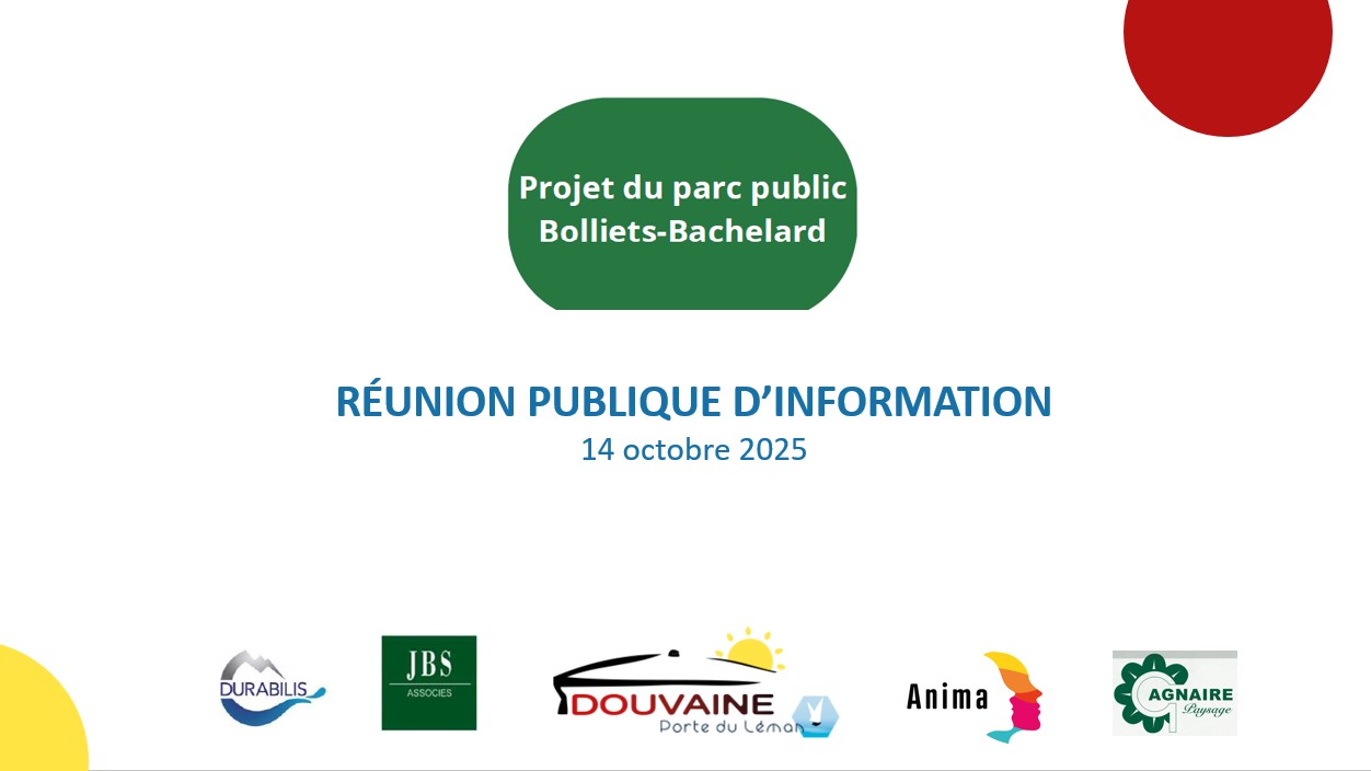 page de garde Diaporama Anima Parc des Bolliets suite à réunion publique d'information du 14 octobre 2025