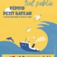 Affiche du Spectacle tout public de la MJC Chablais mercredi 18 mars 2026 à 16h à la salle des Fêtes de Loisin. Titre "Pépito petit bateau" ou un voyage initiatique d'un petit cargo. Renseignement et réservation sur le site www.mjc-chablais.com