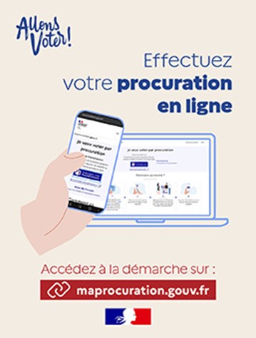 suivez ce lien pour faire une procuration en ligne avec votre identité numérique