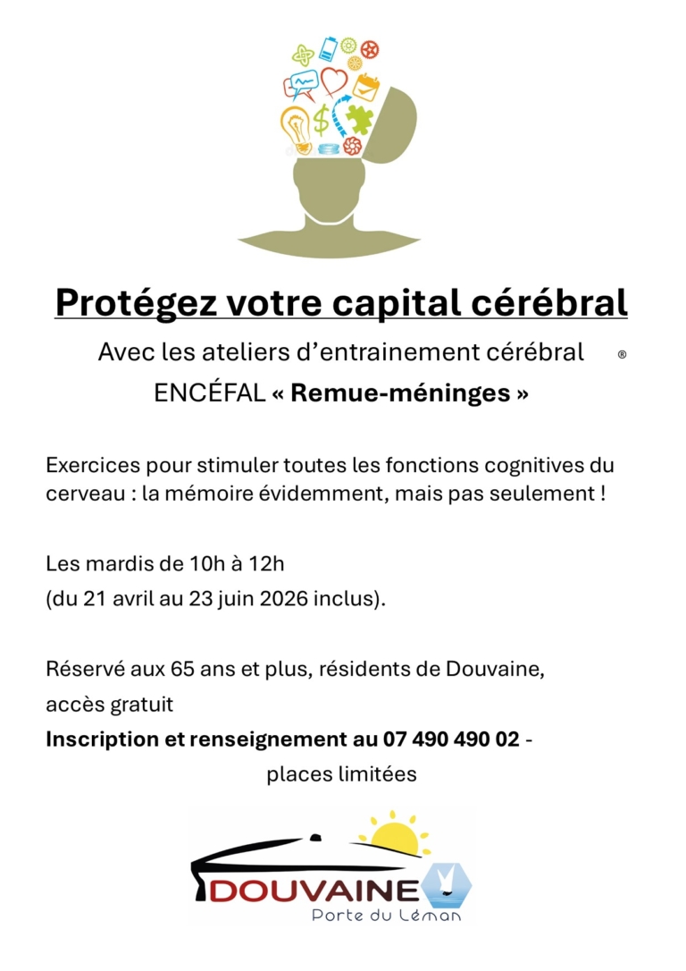 Affiche pour la promotion des ateliers Remue-méninges avec Ludo-labo du 04 au 20 avril 2026