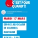 Affiche pour la collecte de sans à Douvaine le pardi 17 mars 2026 de 15h30 à 18h à la salle Coteau de L'EAC