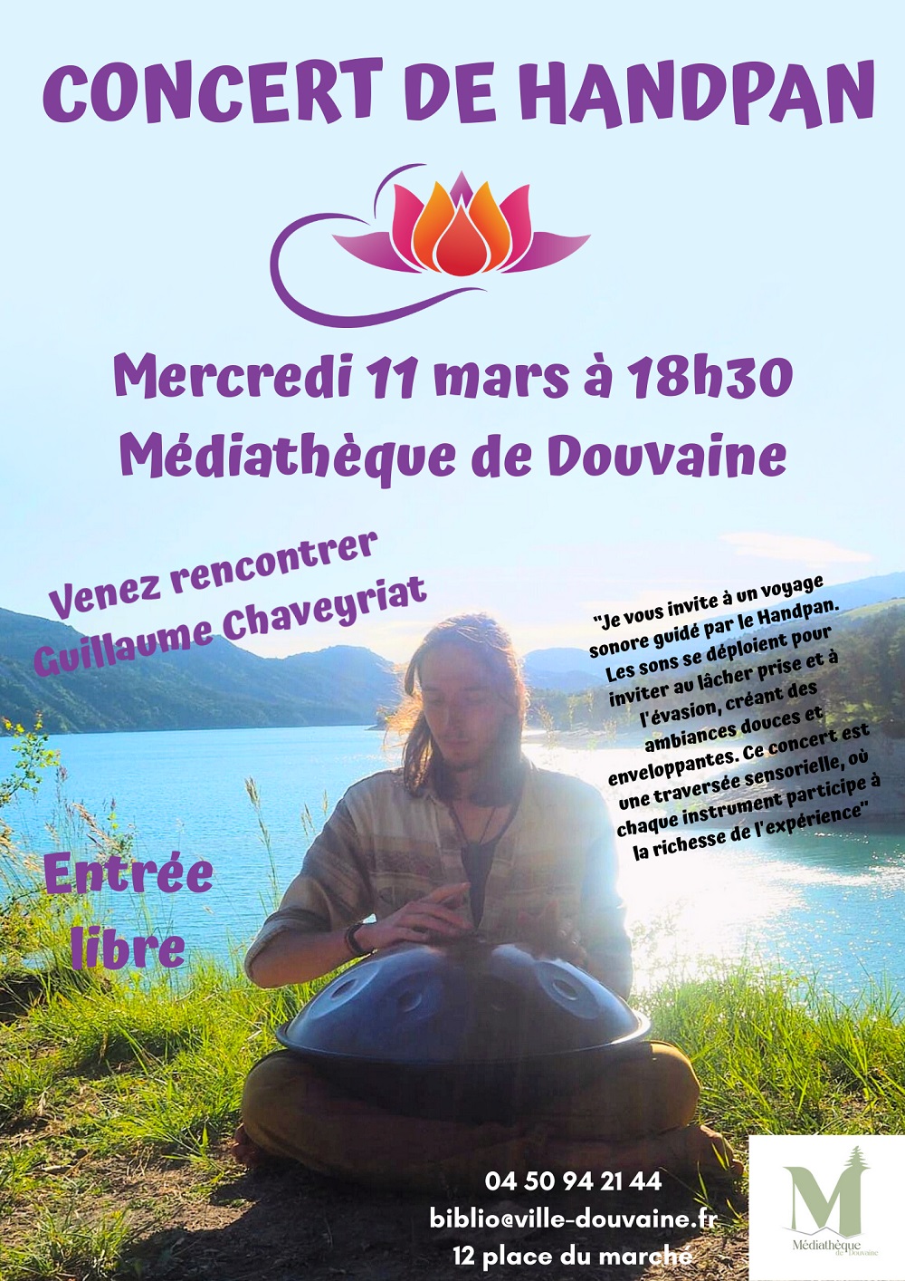 Concert de Handpan de Guillaume Chaveyriat