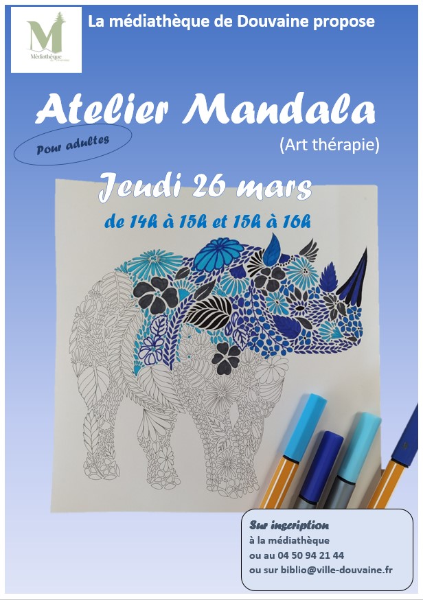 Médiathèque – Atelier mandala
