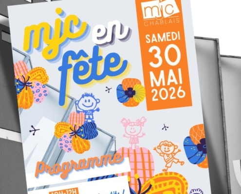 affiche de la MJC pour la fête de leur association le 30 mai 2026