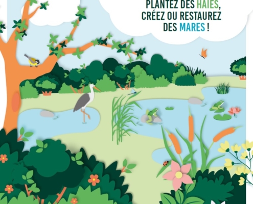 Affiche de Thonon agglo pour plus de biodiversité