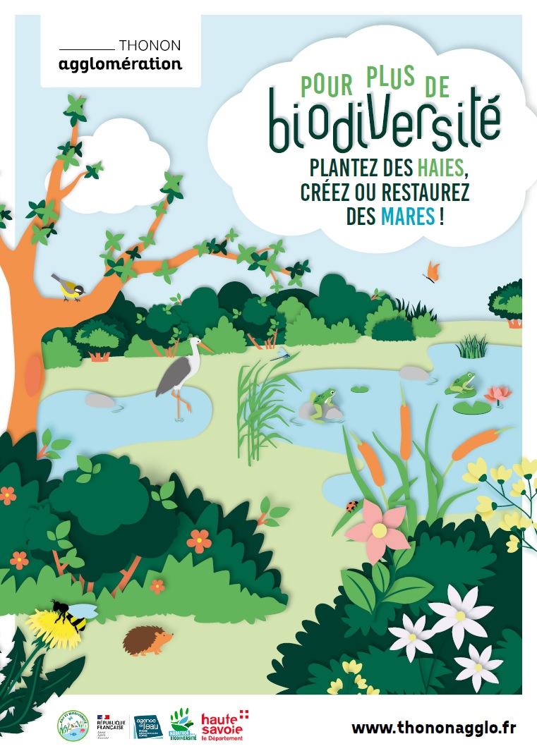 Affiche de Thonon agglo pour plus de biodiversité
