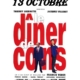 Affiche de la projection du dîner de cons dans le cadre du ciné-club de Douvaine le mardi 13 octobre 2026 à l'espace Cinéma avec l'affiche originale adaptée