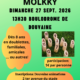 Affiche pour l'après-midi mölkky, dimanche 27 septembre 2026 dès 13h30 au Boulodrome de Douvaine. Inscriptions sur info@douvaine-animations.fr