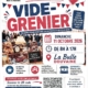 Affiche pour le vide grenier des donnurs de sang bénévoles du Bas-Chablais dimanche 11 octobre 2026 à la Bulle