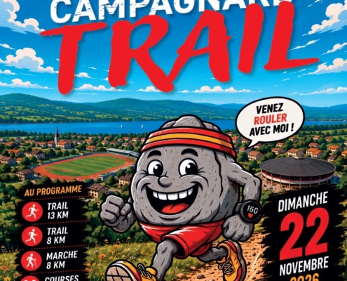 Affiche pour le Douvaine Campagnard Trail le dimanche 22 novembre 2026 4 courses au choix, inscriptions sur njuko.com