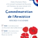 Invitation de Madame le Maire à la cérémonie du 11 novembre 2026, à 11h45 au Monument des fusillés évianais et 12h au monument aux morts